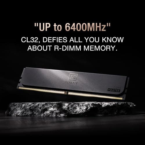 TEAMGROUP T-Create Master Black Registered DDR5-6400 CL32 64GB (4x16GB) image