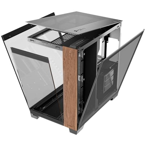 Antec C8 Wood ATX Full Tower Black / Brown with Tempered Glass Side Panel and USB 3.2 Gen 2 Type-C USB 3.2 Gen 1 Type-A image