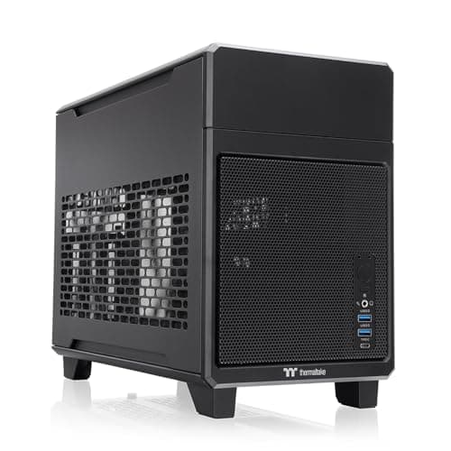 Thermaltake TR100 Mini-ITX Desktop Black Mesh Side Panel image