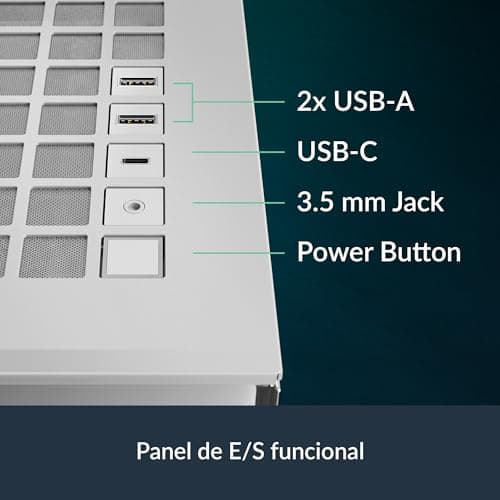 ARCTIC Xtender ATX Mid Tower White with Tempered Glass Side Panel and USB 3.2 Gen 2 Type-C, USB 3.2 Gen 1 Type-A Front Panel image