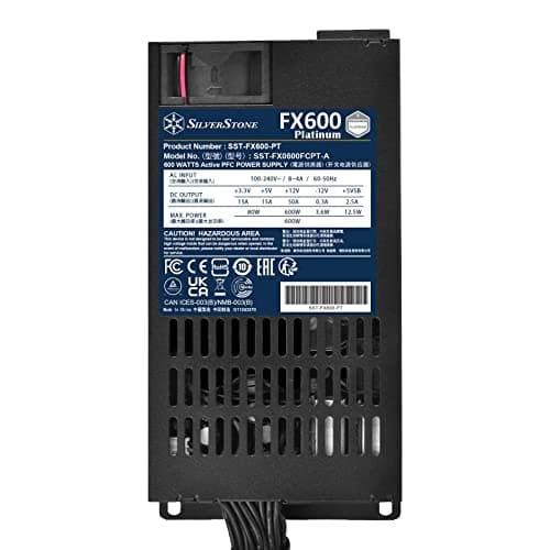 Silverstone FX600 Flex ATX 600W Non-Modular Platinum image