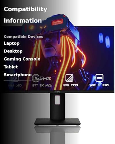 KTC M27T20 27" 1440p 165Hz Mini LED Monitor image