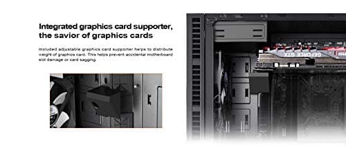 Silverstone RL08BR-RGB Black / Red Micro ATX Mini Tower Tempered Glass Side Panel image