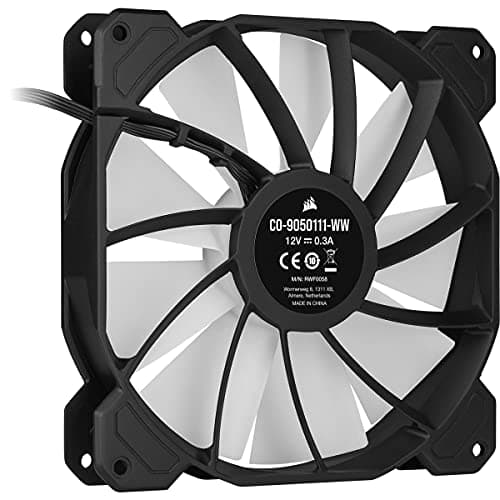 Corsair iCUE SP140 RGB ELITE 140mm Black / White PWM Addressable RGB 2-Pack image