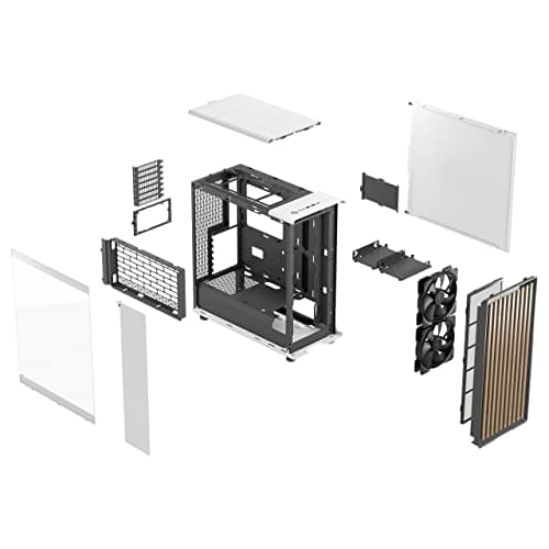 Fractal Design North Mid-Tower Case (Chalk White, Clear Window) image