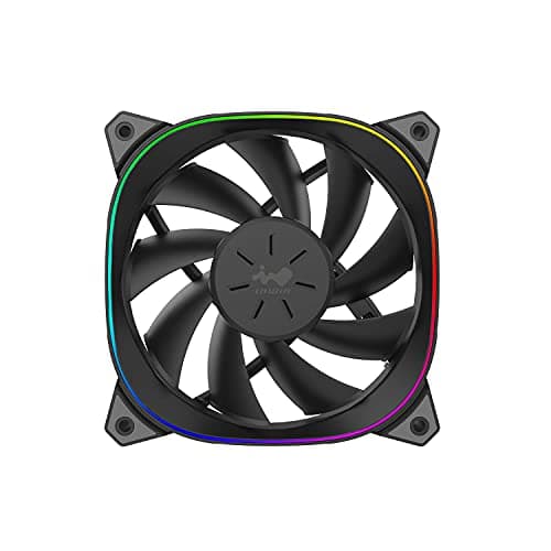 In Win Sirius Extreme ASE120P 120mm Addressable RGB PWM 54 CFM Black 3-Pack image