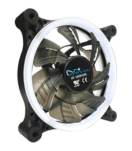 Apevia C 120mm Black / White White LED 57.67 CFM image