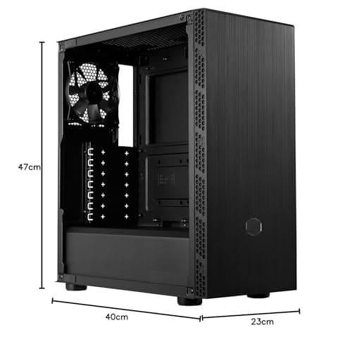 Cooler Master MasterBox MB600L V2 ATX Mid Tower Black Tempered Glass Side Panel, USB 3.2 Gen 1 Type-A image