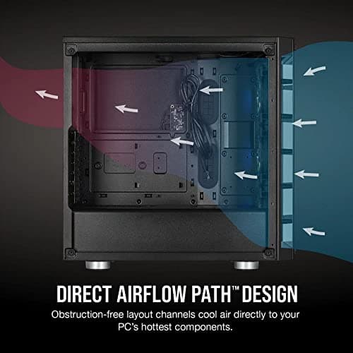 Corsair iCUE 465X RGB ATX Mid Tower Black Tempered Glass USB 3.2 Gen 1 Type-A image