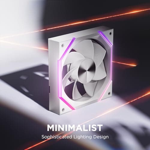 Asiahorse NYOTA 120mm Case Fan White Reverse Blade image