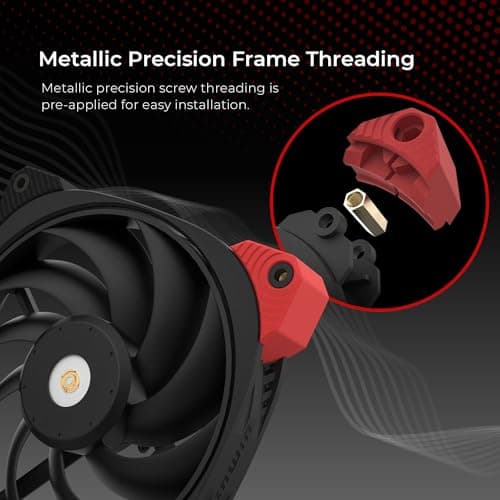 In Win Neptune DN140 Pro 140mm Black / Red PWM 91.66 CFM image