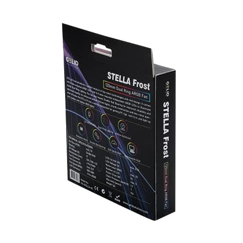 Gelid Solutions Stella Frost 120mm White Addressable RGB PWM 70 CFM image
