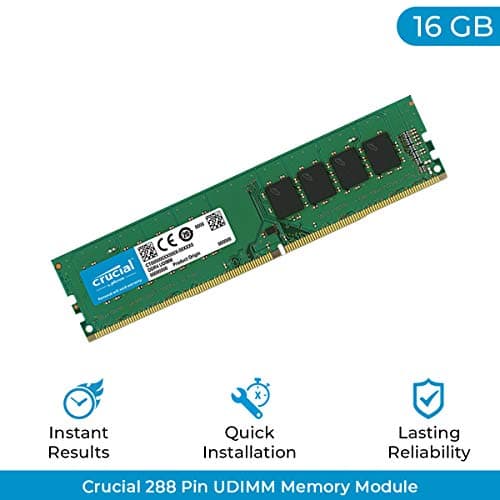 Crucial CT16G4DFD8266 Green / Black DDR4-2666 CL19 16GB (1x16GB) image