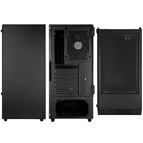 KOLINK Castle ATX Mid Tower Black Tempered Glass Side Panel, USB 3.2 Gen 1 Type-A, USB 2.0 Type-A image