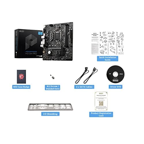 MSI H510 H510M PRO LGA1200 DDR4 Micro ATX image