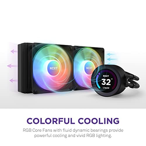 NZXT Kraken Elite 360 Water 360mm RGB 78.02 CFM Black image