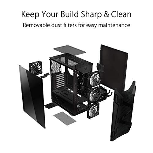 Asus TUF Gaming GT301 ATX Mid Tower Black with Tempered Glass Side Panel and USB 3.2 Gen 1 Type-A Front Panel image