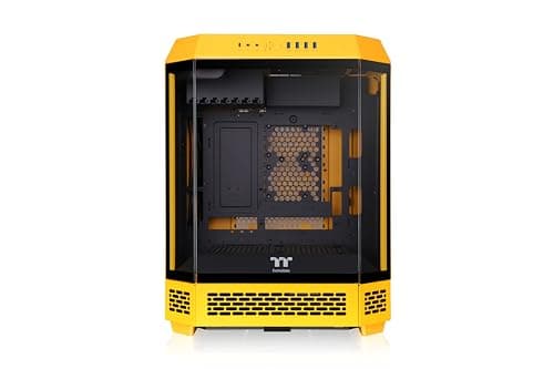 Thermaltake The Tower 600 ATX Mid Tower Yellow with Tempered Glass Side Panel and USB 3.2 Gen 2 Type-C, USB 3.2 Gen 1 Type-A image