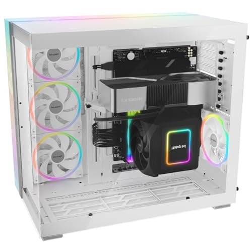 be quiet! Light Base 900 DX ATX Full Tower White with Tempered Glass Side Panel and USB 3.2 Gen 2 Type-C and USB 3.2 Gen 1 Type-A image