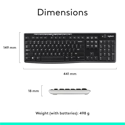 Logitech MK710 Wireless Ergonomic Keyboard With Optical Mouse image