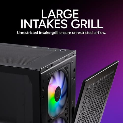 Cooler Master Elite 302 Micro ATX Mini Tower Black with Tempered Glass Side Panel and USB 3.2 Gen 1 Type-C / USB 3.2 Gen 1 Type-A image