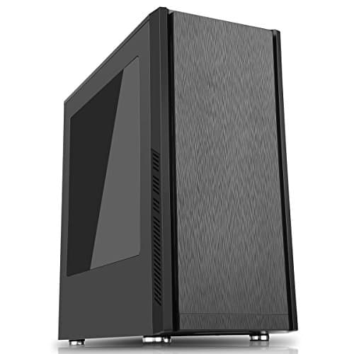 CiT Dark Star ATX Mid Tower Black with Acrylic Side Panel and USB 3.2 Gen 1 Type-A USB 2.0 Type-A image