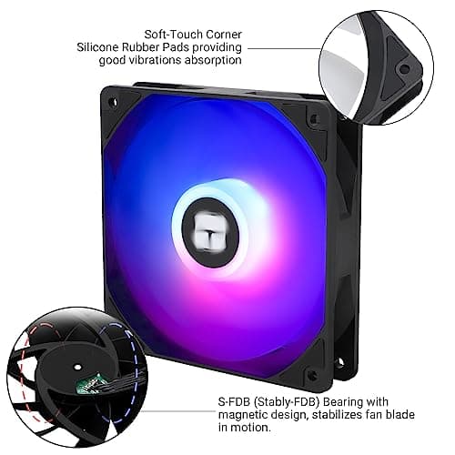 Thermalright TL-C12C-S X3 120mm Black Addressable RGB PWM 66.17 CFM 3-Pack image