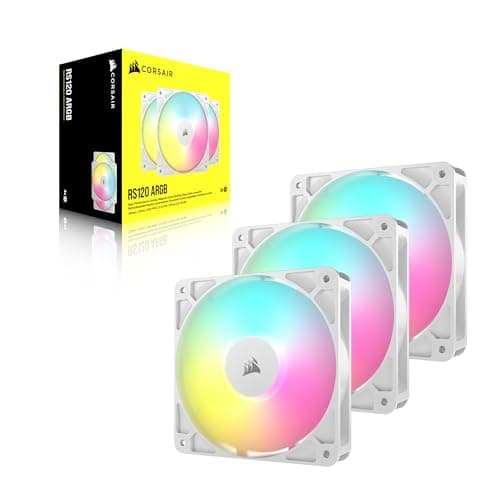 Corsair RS120 120mm White ARGB PWM 3-Pack image