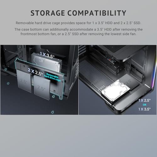 Antec C5 Curve ARGB ATX Mid Tower White with Tempered Glass Side Panel image