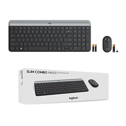 Logitech MK470 Wireless/Wired Slim Keyboard With Optical Mouse image