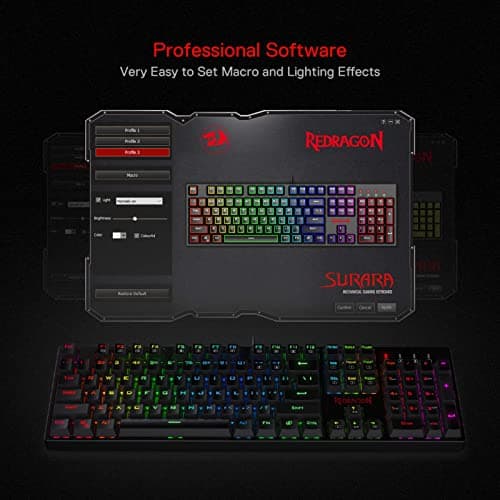 Redragon K582 SURARA Outemu Red RGB Wired Gaming Keyboard image