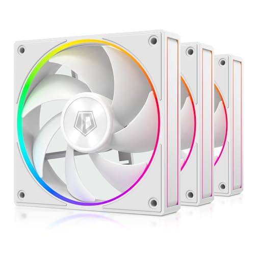 ID-COOLING AF-ARGB-K 120mm Addressable RGB PWM 78 CFM White 3-Pack main image