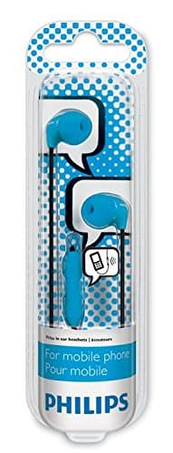 Philips SHE3575BB/28 Blue Closed In-Ear Headphones with Microphone image