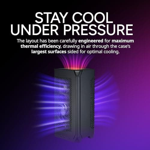 Cooler Master NCORE 100 AIR Mini-ITX Tower Black with Mesh Side Panel and Front USB 3.2 Gen 2x2 Type-C, USB 3.2 Gen 1 Type-A image