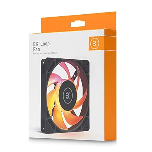 EK Loop Fan FPT 140mm Black PWM D-RGB 118.01 CFM 1-Pack image