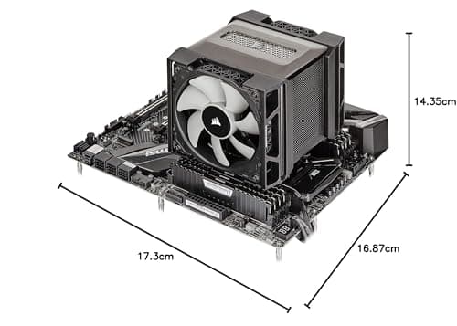 Corsair A500 75 CFM Air 169mm 75 CFM Black / Silver image