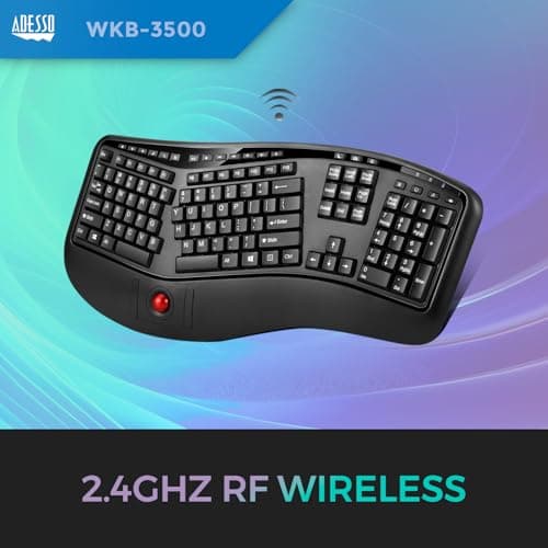Adesso WKB-3500UB Wireless Ergonomic Keyboard image