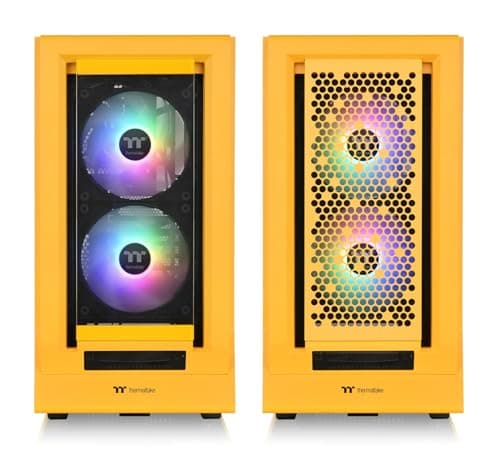 Thermaltake Ceres 350 MX ATX Mid Tower Yellow Tempered Glass Side Panel, USB 3.2 Gen 2 Type-C and USB 3.2 Gen 1 Type-A Front Panel image