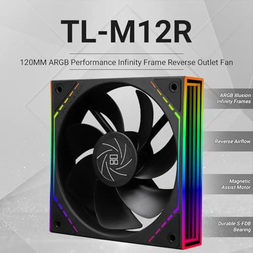 Thermalright TL-M12R 120mm Black Addressable RGB PWM 42.6 CFM image