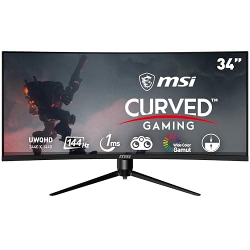 MSI Optix MAG342CQR 34" 1440p 144Hz VA Curved Monitor image