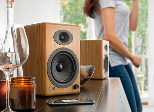 Audioengine A5+ Bamboo 2.0 150 W Bookshelf Speakers image