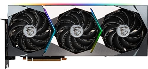MSI NVIDIA GeForce RTX 3090 Ti Suprim X Overclocked Triple Fan 24GB GDDR6X PCIe 4.0 Graphics Card image