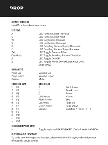 DROP MDX-31827-12 RGB Cherry MX Blue Wired Gaming Keyboard image