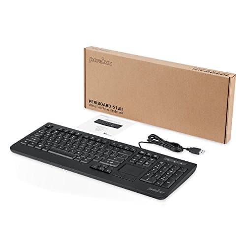 Perixx 10165 Wired Slim Keyboard With Touchpad image