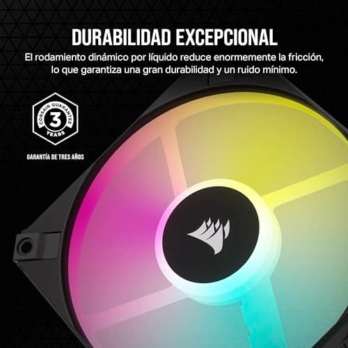 Corsair iCUE AF120 120mm RGB PWM SLIM 56.3 CFM Black image