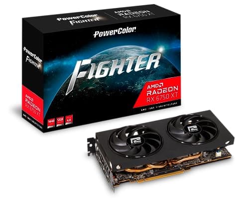 PowerColor Fighter Radeon RX 6750 XT 12GB GDDR6 Black main image