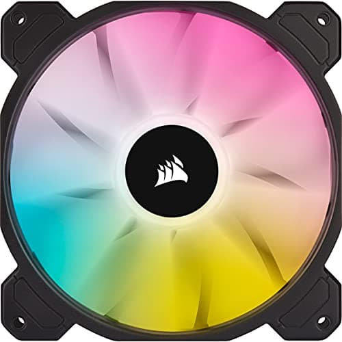 Corsair iCUE SP140 RGB ELITE 140mm Black / White PWM Addressable RGB 2-Pack image