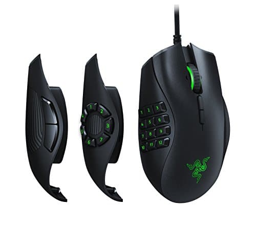 Razer Naga Trinity - Chroma Gaming Mouse Interchangeable Side Plates - Up to 19 Programmable buttons (Renewed) image