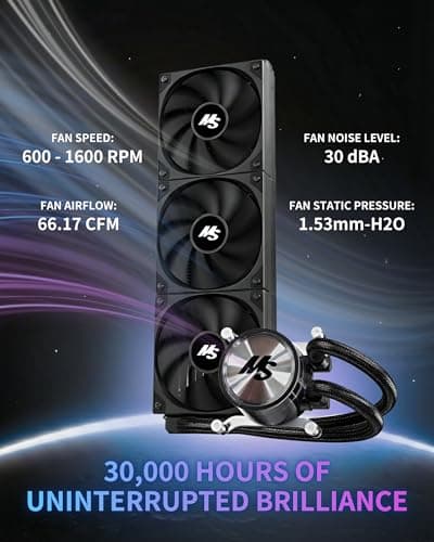 Minorsonic CPU Cooler 360mm Black image