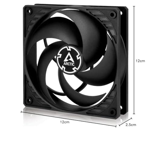 ARCTIC P12 120mm Black / Transparent PWM 56.3 CFM image